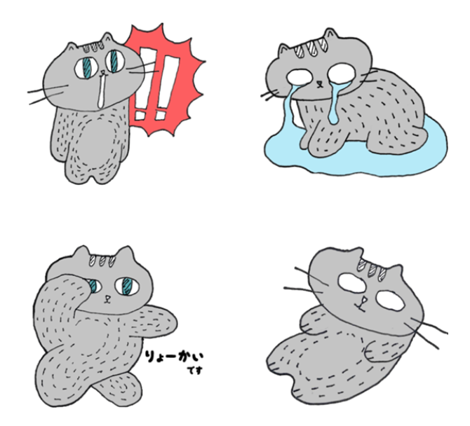 猫ちゃんのLINEスタンプ